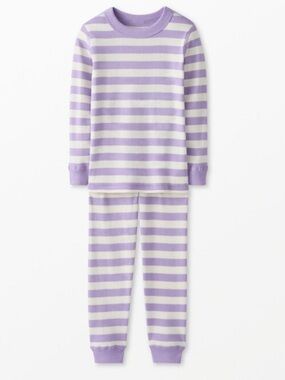 Hannah Anderson Kids Striped Long John Pajama Set / Kids Long Johns